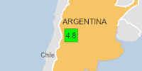 Green earthquake alert (Magnitude 4.8M, Depth:182.74km) in Argentina 20/12/2024 05:32 UTC, 340 thousand in 100km.