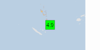 Green earthquake alert (Magnitude 4.9M, Depth:209.43km) in Vanuatu 21/01/2025 07:25 UTC, 40 thousand in 100km.